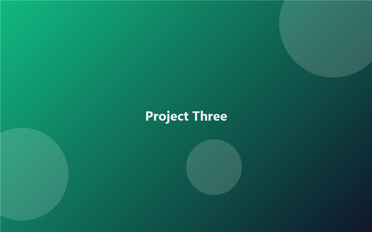 Project Three
